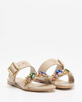 Vintage Nude Flat Sandals