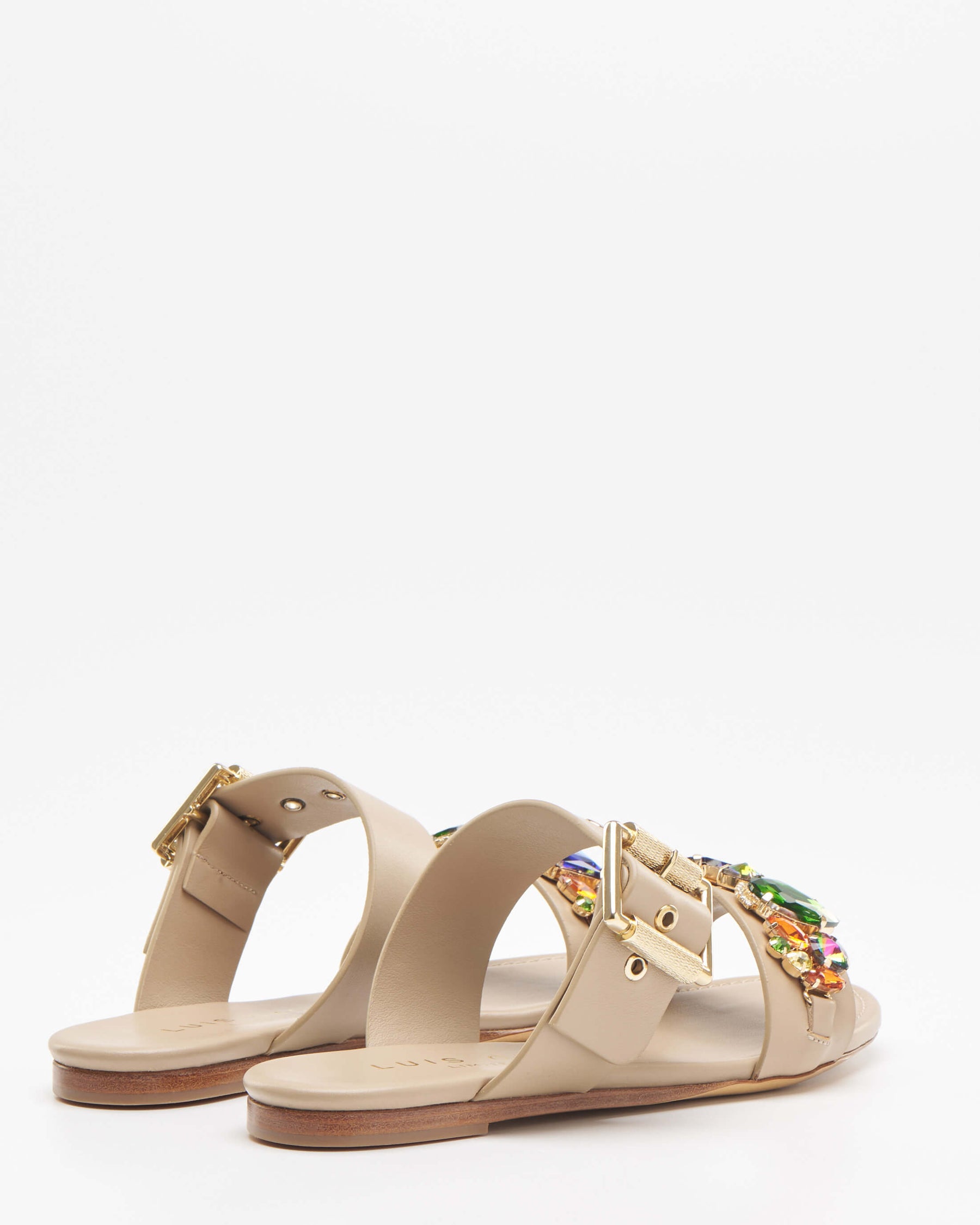 Vintage Nude Flat Sandals
