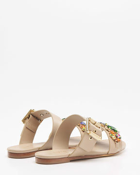 Vintage Nude Flat Sandals