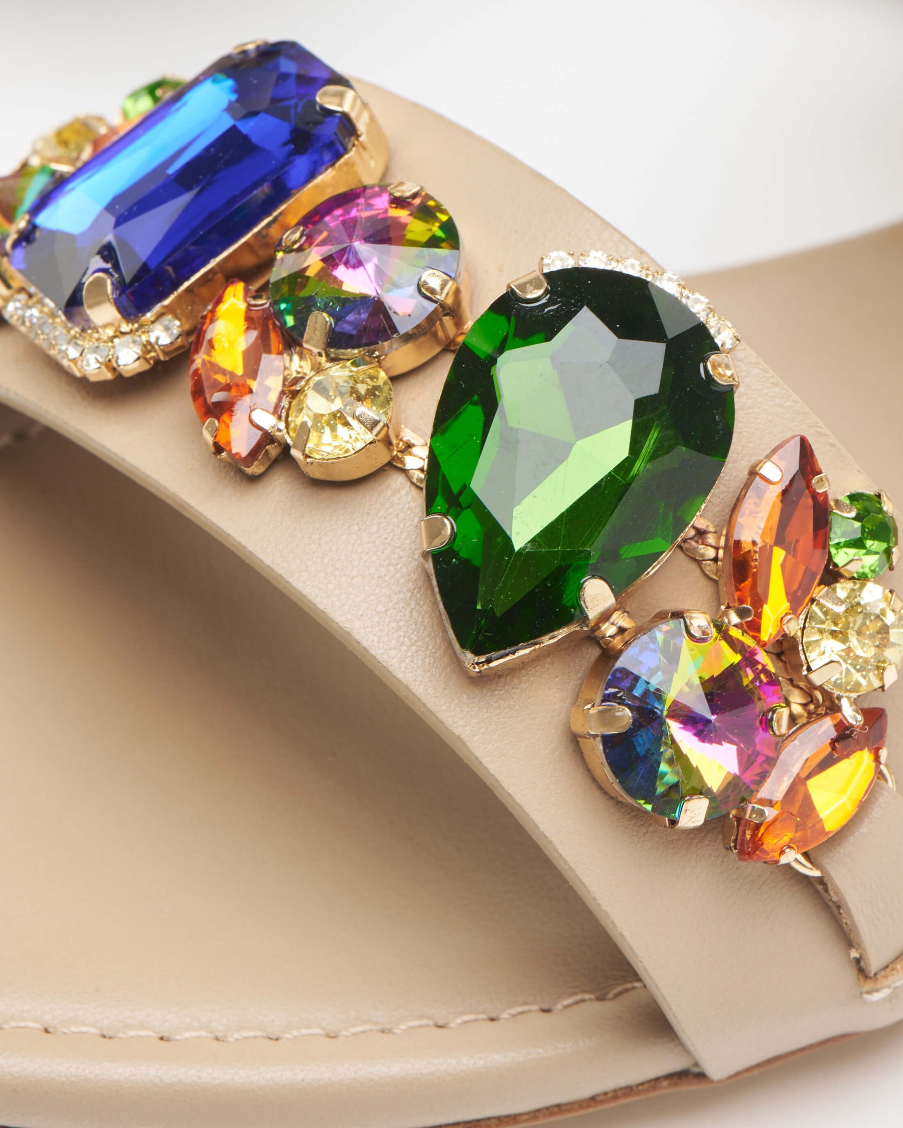 Vintage Nude Flat Sandals