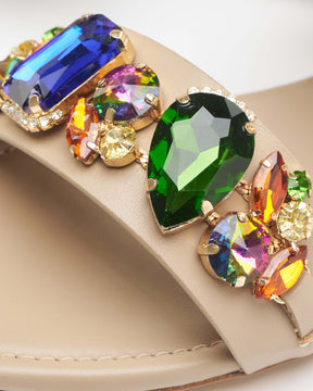 Vintage Nude Flat Sandals