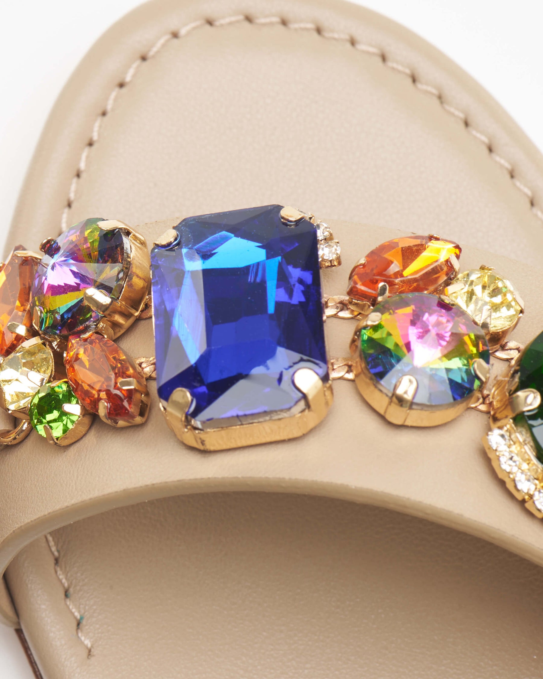 Vintage Nude Flat Sandals