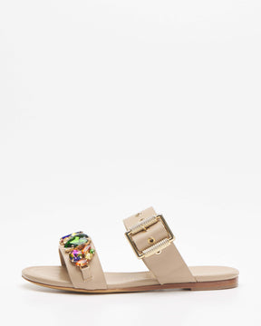 Vintage Nude Flat Sandals