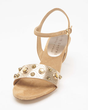 Vintage Gold and Nude Sandals