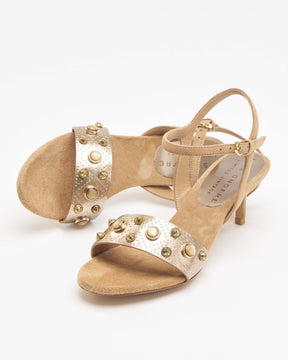 Vintage Gold and Nude Sandals