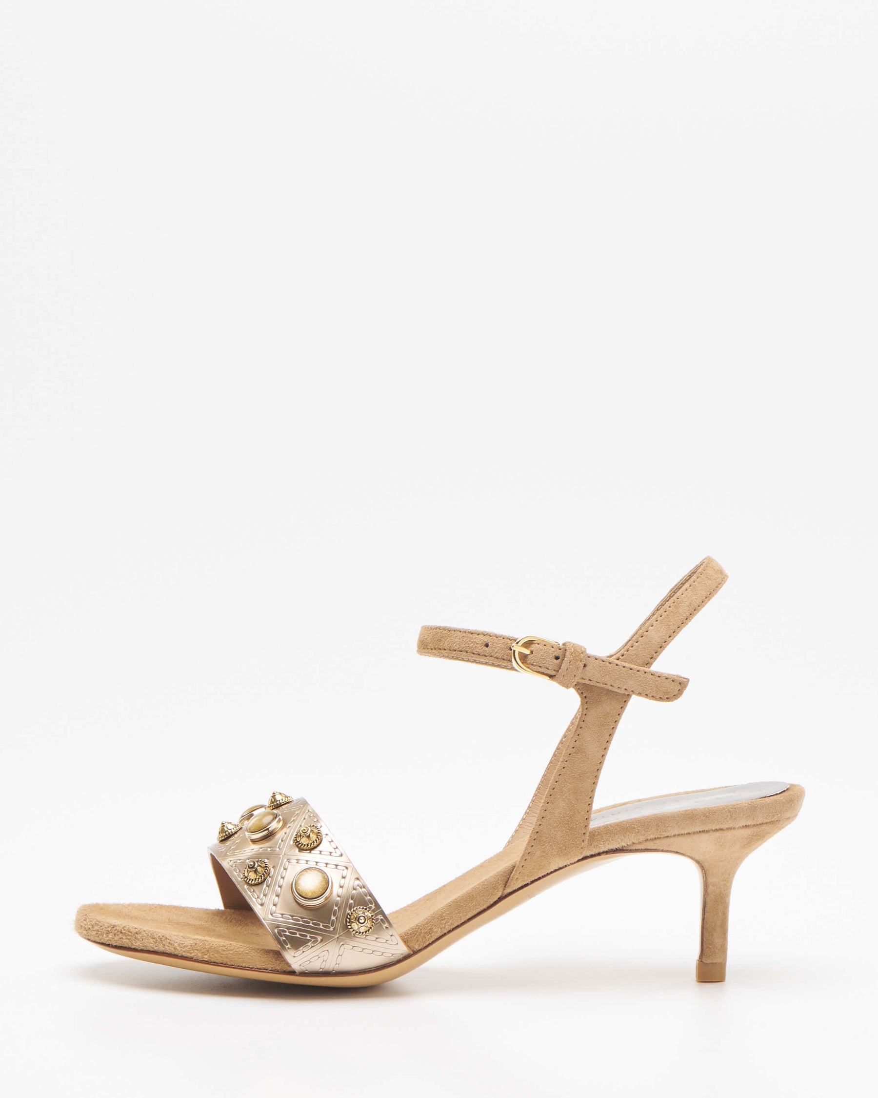 Vintage Gold and Nude Sandals