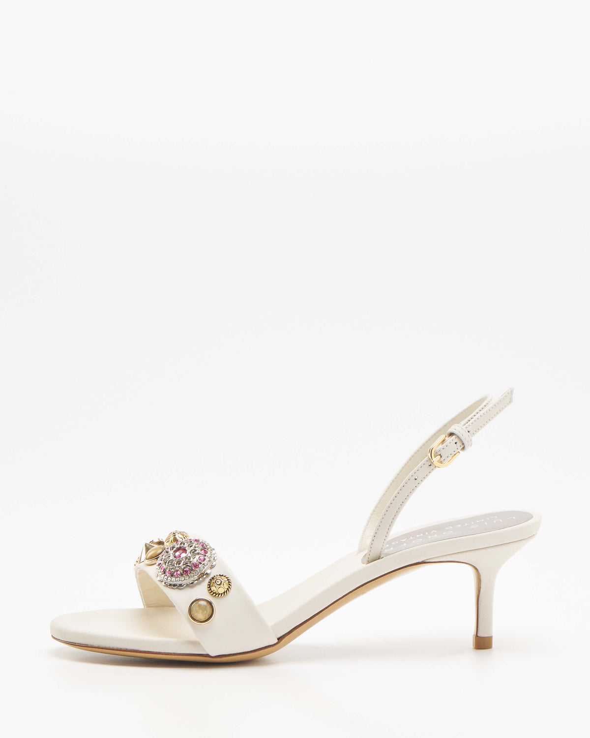 Vintage White Slingback Sandals