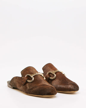 Vintage Brown Mules Loafers