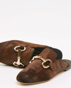 Vintage Brown Mules Loafers
