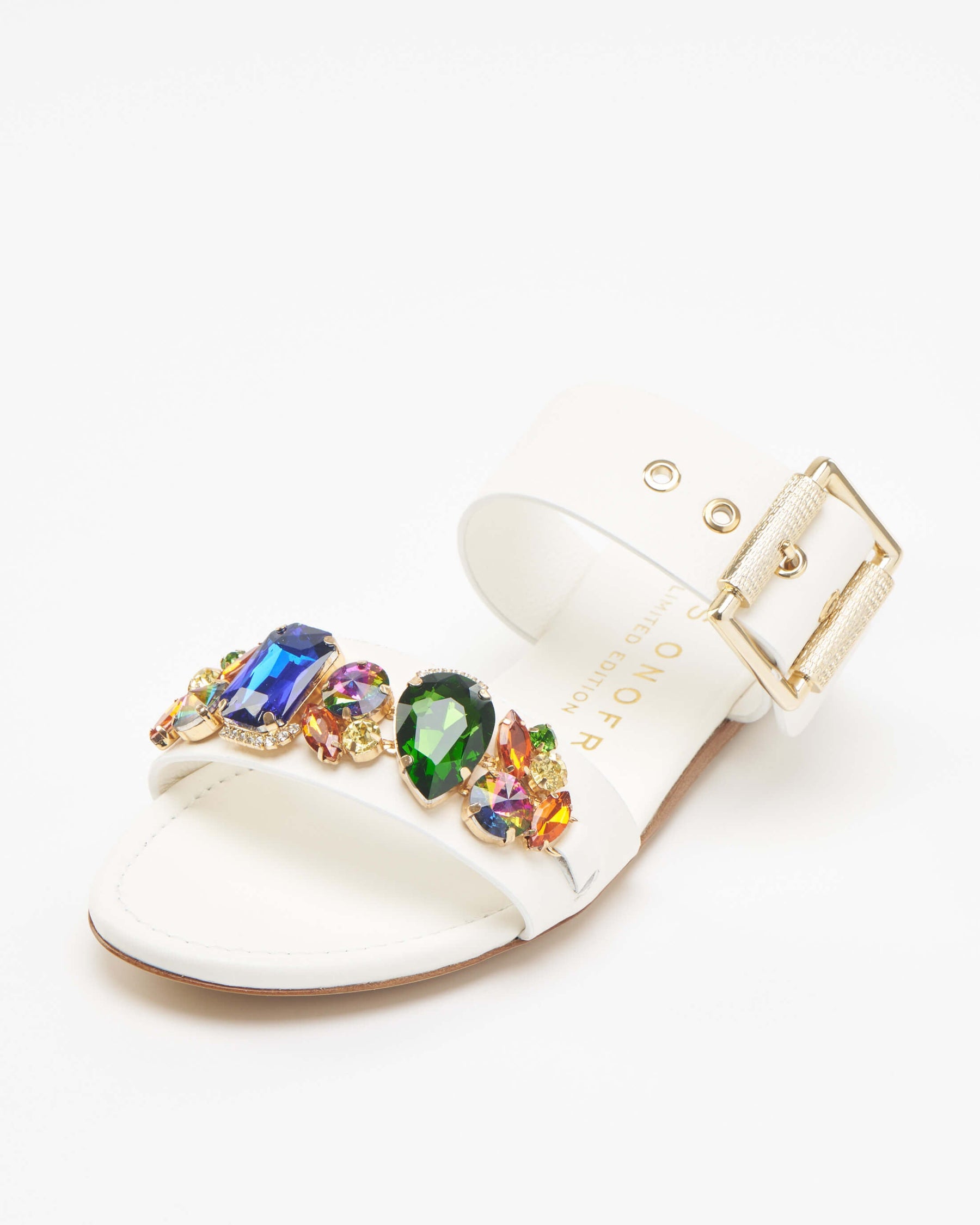 Vintage White Flat Sandals
