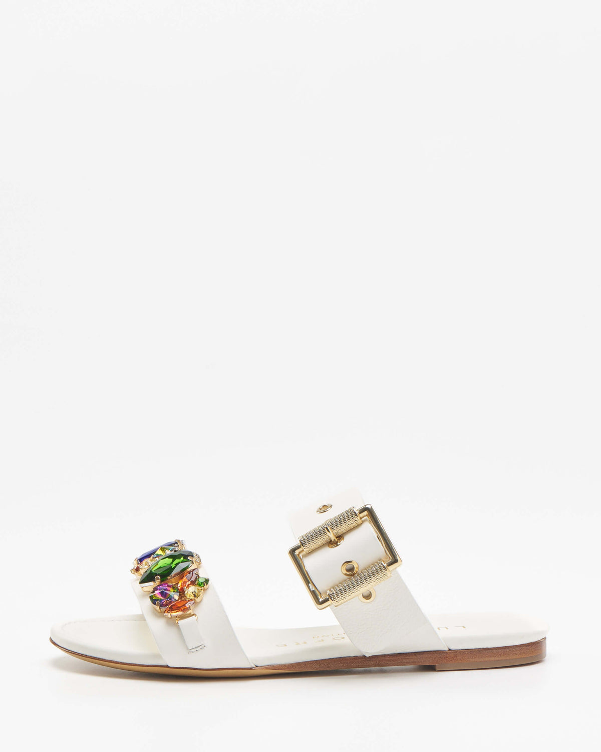 Vintage White Flat Sandals