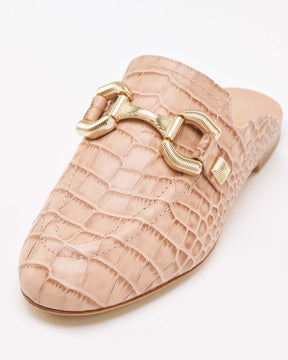 Vintage Pink Mule Loafers