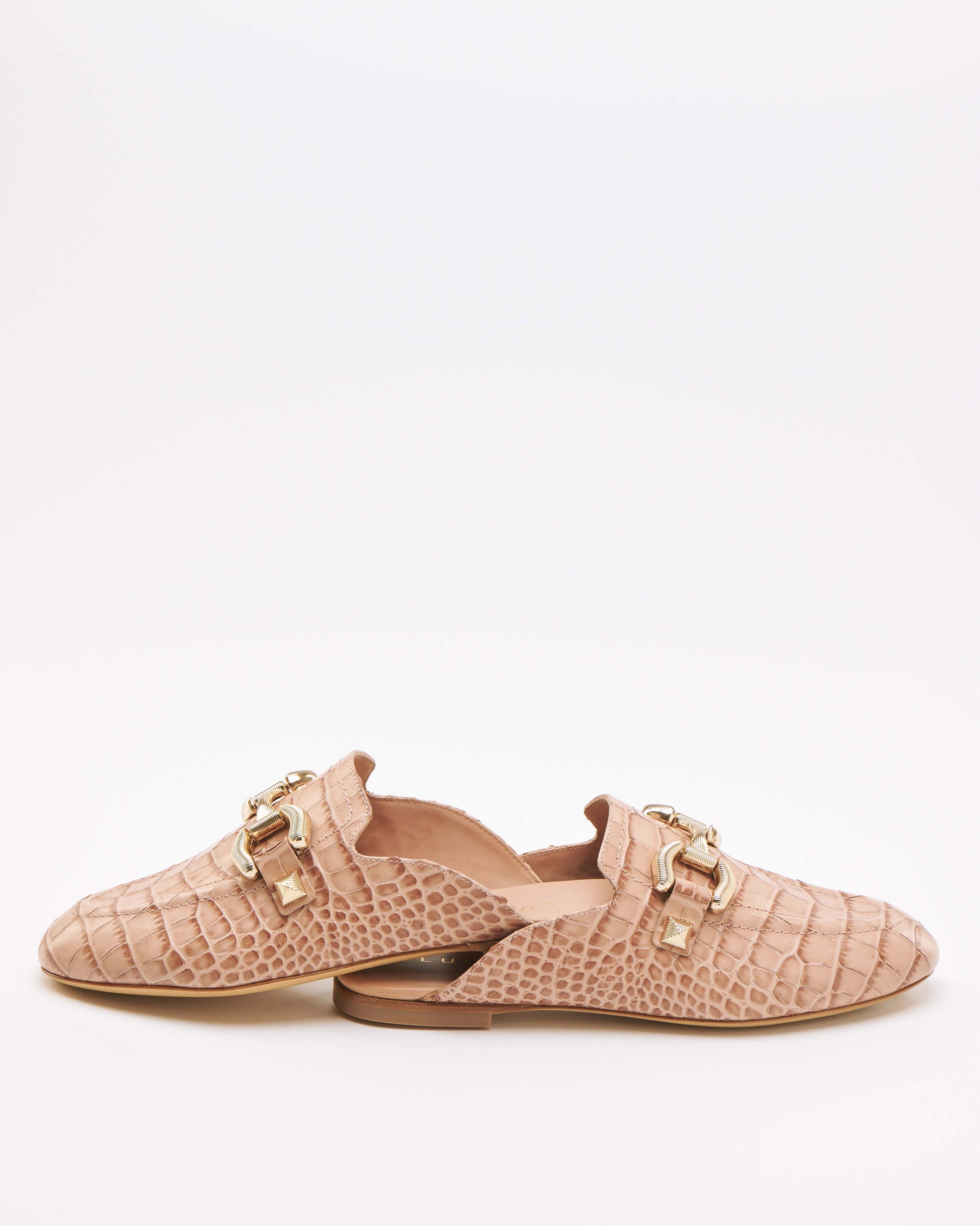 Vintage Pink Mule Loafers