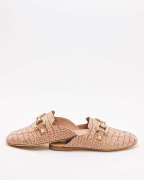 Vintage Pink Mule Loafers