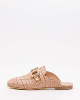 Vintage Pink Mule Loafers