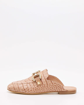 Vintage Pink Mule Loafers