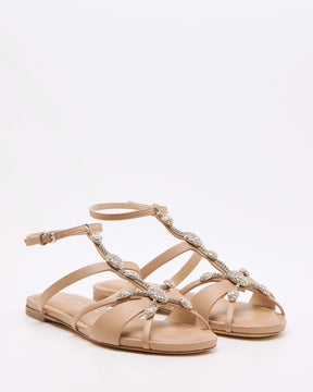 Vintage Nude Flat Sandals