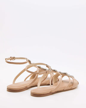 Vintage Nude Flat Sandals