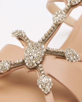 Vintage Nude Flat Sandals