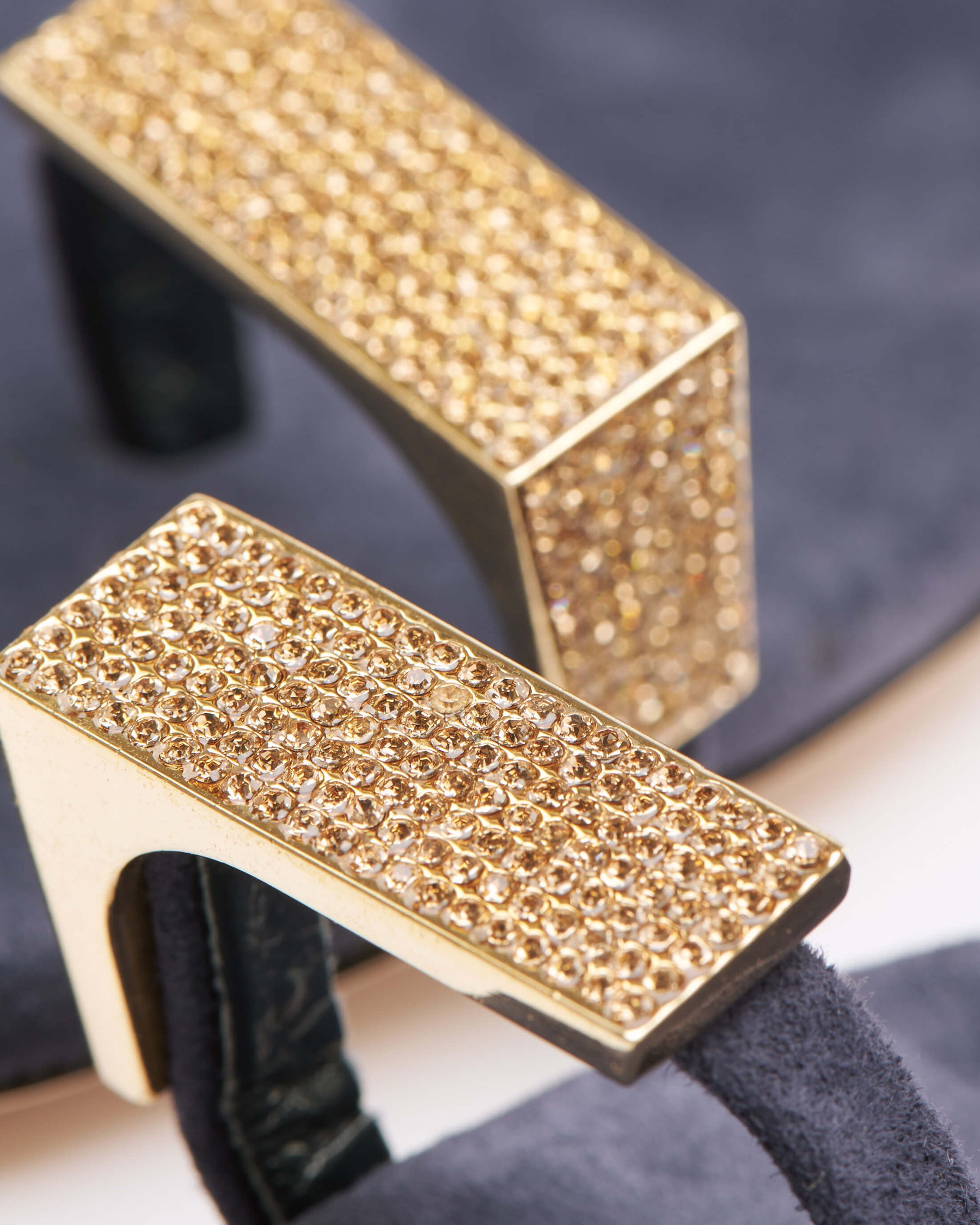 Blue Suede Flat Sandals